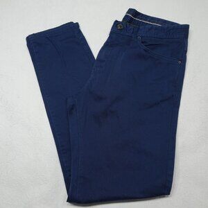 Zara Man Basic Collection Blue Denim Size 31 Dark Wash Straight Leg Jeans
